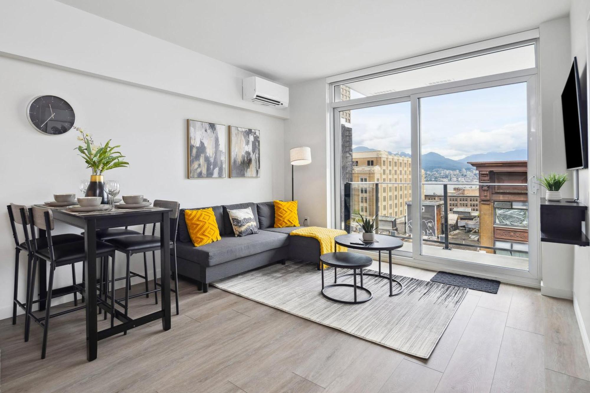 Brand New City Apt In Downtown Vancouver Eksteriør billede
